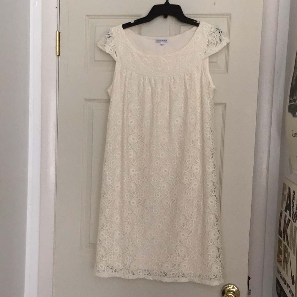 Cream Lace Retro Dress